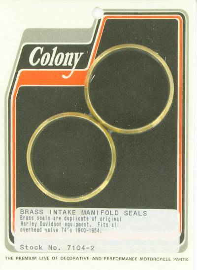 Manifold nut seals | Color: brass | Order Number: C7104-2 | OEM Number: 27059-40