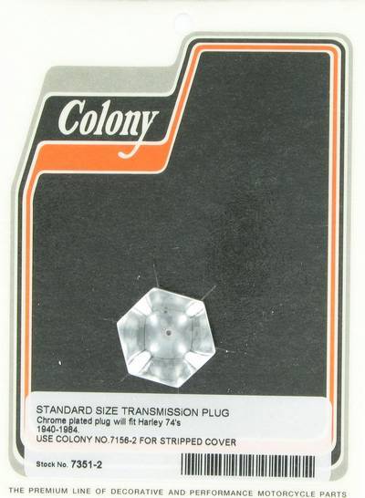 Transmission filler plug | Color: chrome | Order Number: C7351-2 | OEM Number: 701