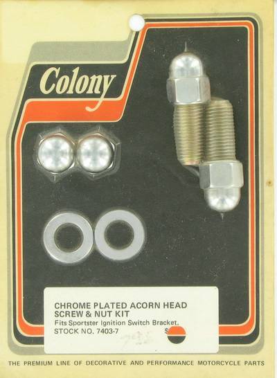 Acorn head bolts & nuts - ignition switch bracket | Color: acorn | Order Number: C7403-7 | OEM Number:
