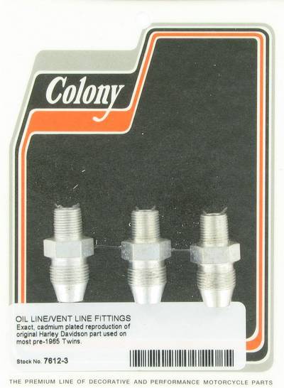 Oil line fittings (3) | Color: cad | Order Number: C7612-3 | OEM Number: 63533-15