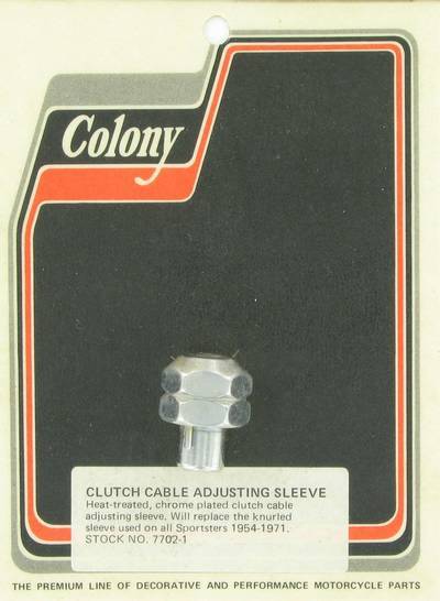Clutch cable adjusting sleeve | Color: chrome | Order Number: C7702-1 | OEM Number: 38654-53