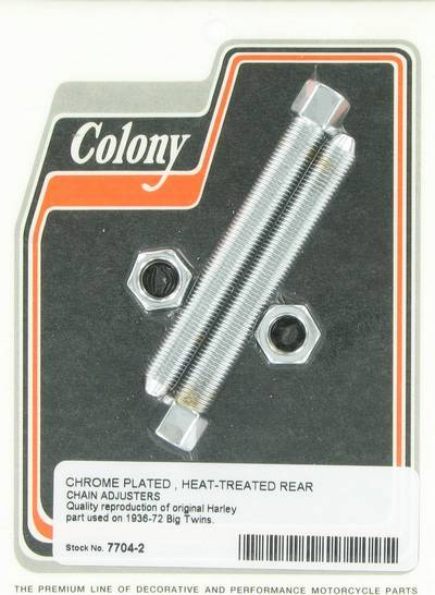 Rear chain adjusters (2) | Color: chrome | Order Number: C7704-2 | OEM Number: 41576-36