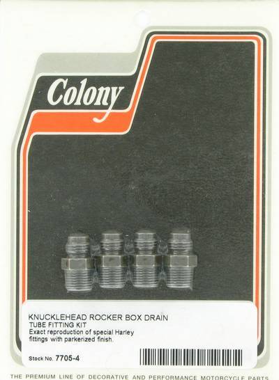 Rocker box drain tube fittings | Color: park | Order Number: C7705-4 | OEM Number: 17320-38