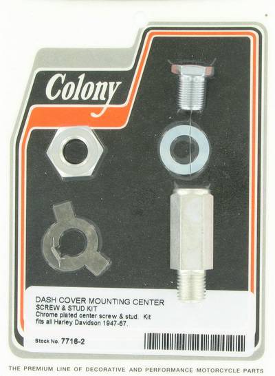 Dash cover mounting center screw & stud | Color: cad / chrome | Order Number: C7716-2 | OEM Number: 71067-47