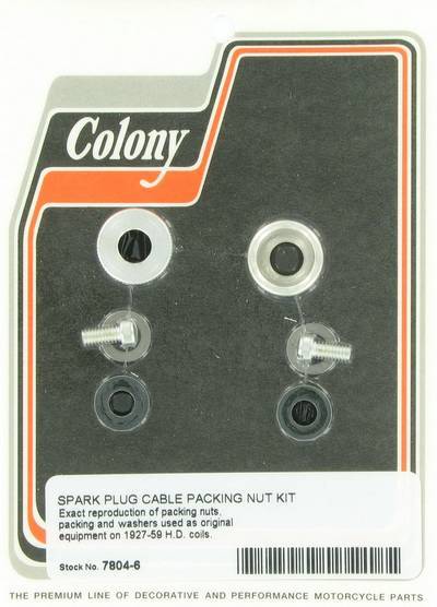 Spark plug cable packing nut kit | Color: cad | Order Number: C7804-6 | OEM Number: 31681-27