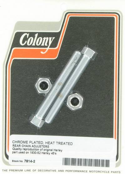 Rear chain adjusters (2) | Color: chrome | Order Number: C7814-2 | OEM Number: 41575-30
