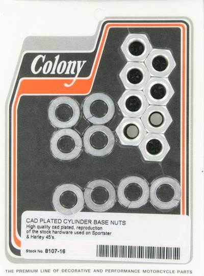 Cylinder base nuts, stock | Color: cad | Order Number: C8107-16 | OEM Number: 7804