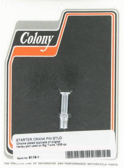 Starter crank pin stud | Color: chrome | Order Number: C8119-1 | OEM Number: 33090-36
