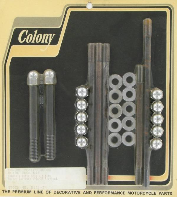 Motor case kit, acorn | Color: chrome | Order Number: C8121-34 | OEM Number: