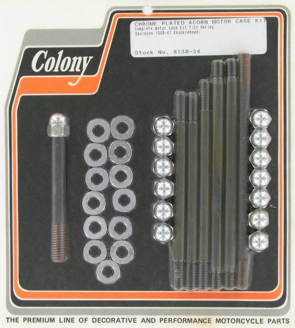 Motor case kit, acorn | Color: chrome | Order Number: C8130-34 | OEM Number: