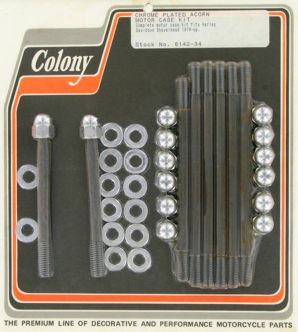 Motor case kit, acorn | Color: chrome | Order Number: C8142-34 | OEM Number: