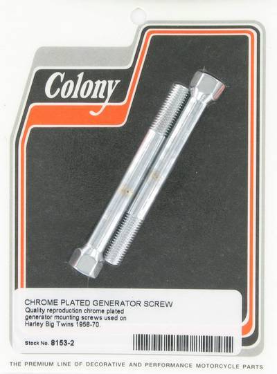 Generator screws (2) | Color: chrome | Order Number: C8153-2 | OEM Number: 30011-58