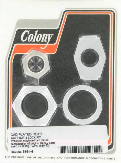 Rear axle nuts & lock kit | Color: cad | Order Number: C8161-4 | OEM Number: 8095