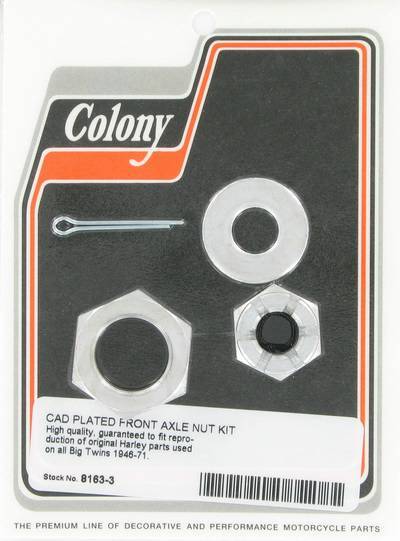 Front axle nut kit | Color: cad | Order Number: C8163-3 | OEM Number: 43886-30