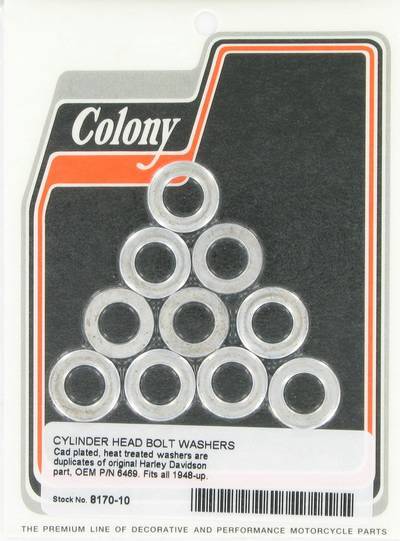 Cylinder head bolt washers (10) | Color: cad | Order Number: C8170-10 | OEM Number: 6469