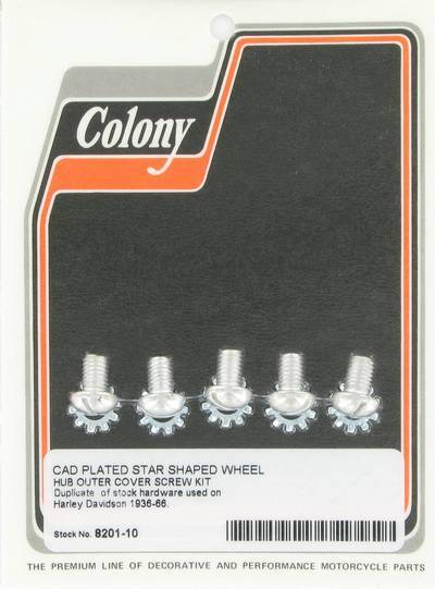 Wheel star hub screws | Color: cad | Order Number: C8201-10 | OEM Number: 2756