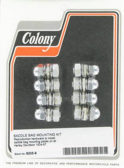 Saddlebag plates mounting kit | Color: chrome | Order Number: C8205-8 | OEM Number: