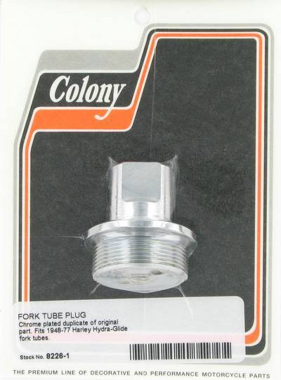 Plug, fork tube | Color: chrome | Order Number: C8226-1 | OEM Number: 45776-49