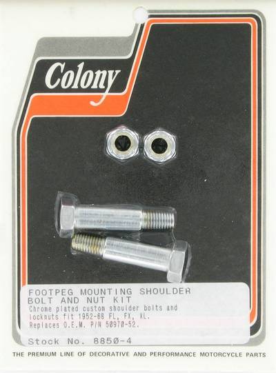 Footpeg mount kit, custom | Color: chrome | Order Number: C8850-4 | OEM Number: 50970-52