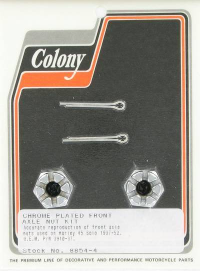 Front axle nuts (2) | Color: chrome | Order Number: C8854-4 | OEM Number: 7811