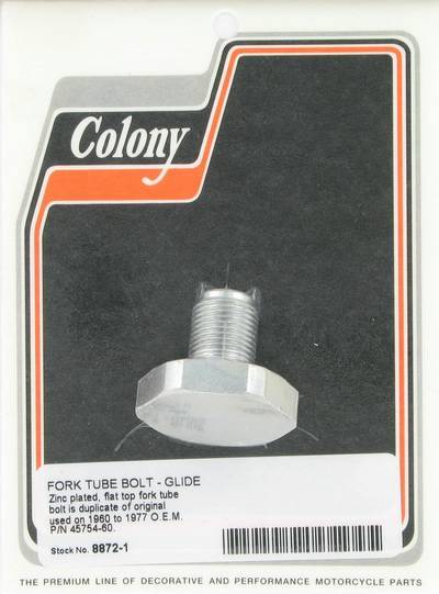 Fork tube bolt | Color: zinc | Order Number: C8872-1 | OEM Number: 45754-60