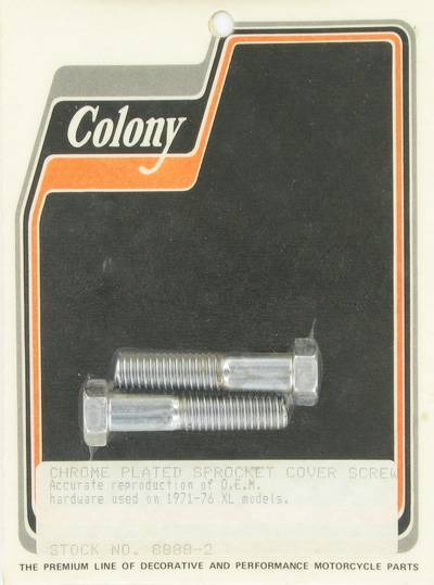 Sprocket cover screws | Color: chrome | Order Number: C8888-2 | OEM Number:  4720W