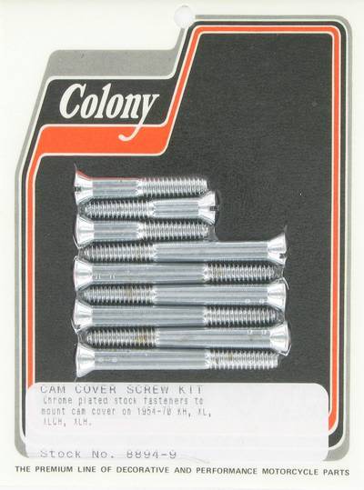 Cam cover screw kit, stock | Color: chrome | Order Number: C8894-9 | OEM Number:
