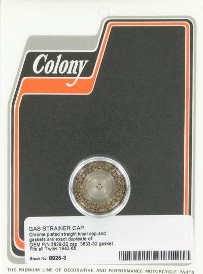 Gas strainer cap with corks | Color: chrome | Order Number: C8925-3 | OEM Number: 62268-32