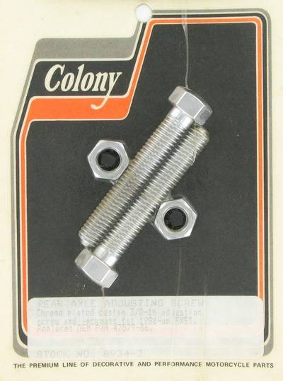 Rear axle adjusting screws, custom | Color: chrome | Order Number: C8934-2 | OEM Number: 47579-86