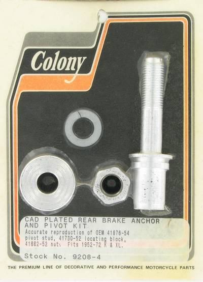 Rear brake anchor and pivot stud kit | Color: cad | Order Number: C9208-4 | OEM Number: 41876-54