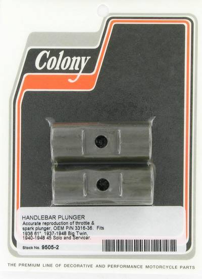Handlebar plungers (2) | Color:  | Order Number: C9505-2 | OEM Number: 56270-36