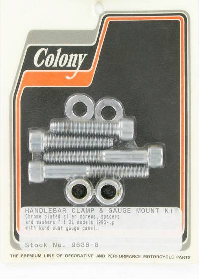 Handlebar clamp screw kit, Allen | Color: chrome | Order Number: C9636-8 | OEM Number: