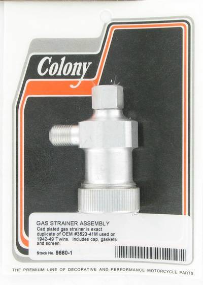 Gas strainer, with screen and cap | Color: cad | Order Number: C9660-1 | OEM Number: 62250-41