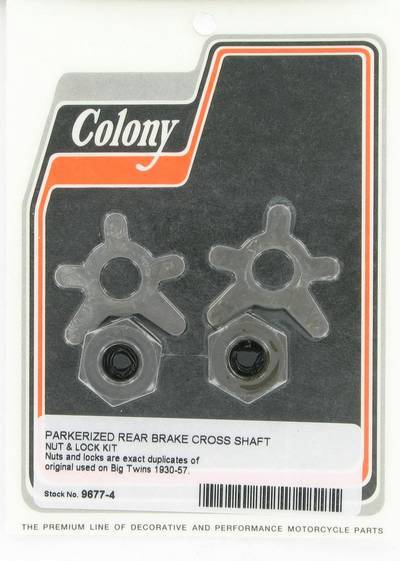 Rear brake cross shaft nut and lock kit | Color: park | Order Number: C9677-4 | OEM Number: 42575-30