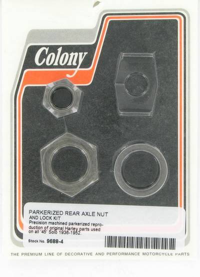 Rear axle nuts and lock kit | Color: park | Order Number: C9688-4 | OEM Number: 41603-35 / 8056