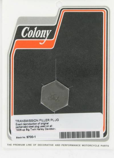 Transmission filler plug | Color: park | Order Number: C9700-1 | OEM Number: 701