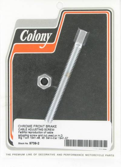 Front brake cable adjusting screw and nut | Color: chrome | Order Number: C9739-2 | OEM Number: 45162-41