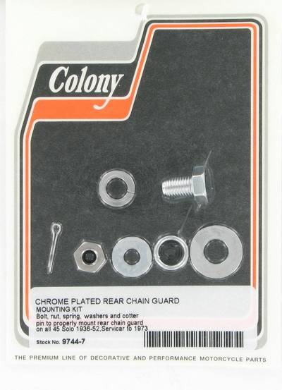 Rear chain guard mounting kit | Color: chrome | Order Number: C9744-7 | OEM Number: 60350-36