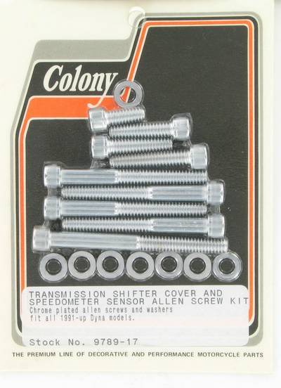 Transmission shifter cover screws, acorn | Color: chrome | Order Number: C9789-17 | OEM Number:
