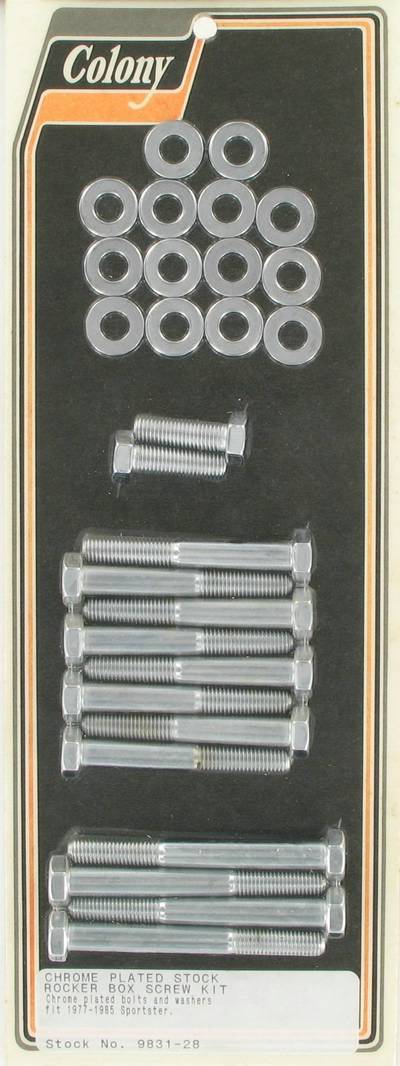 Rocker box screw kit, stock | Color: chrome | Order Number: C9831-28 | OEM Number: 3468