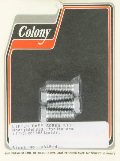 Lifter base screw kit, stock | Color: chrome | Order Number: C9845-4 | OEM Number: 4017