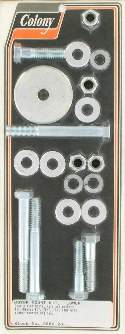 Motor mount kit, lower | Color: zinc | Order Number: C9860-20 | OEM Number: