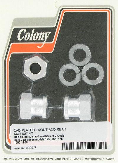 Front & rear axle nut kit | Color: cad | Order Number: C9890-7 | OEM Number: