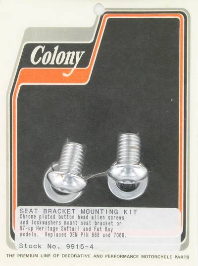 Seat bracket mounting kit, button head Allen | Color: chrome | Order Number: C9915-4 | OEM Number:  7068 / 868