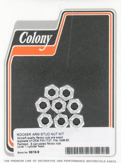 Rocker arm stud nut kit 8-pack | Color: cad | Order Number: C9918-8 | OEM Number: 7727