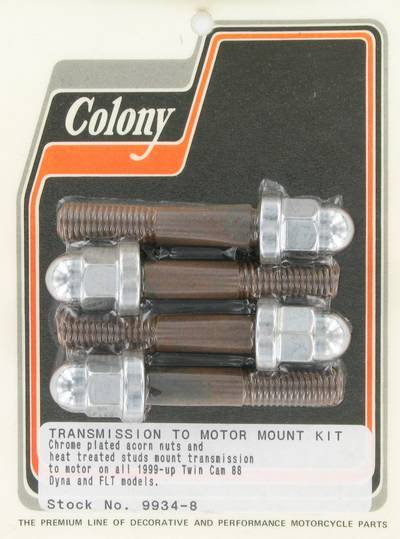 Transmission to motor mount kit, acorn | Color: chrome | Order Number: C9934-8 | OEM Number: