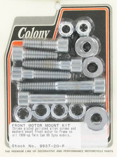 Front motor mount kit, polished Allen | Color: chrome | Order Number: C9937-20-P | OEM Number: