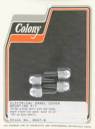 Panel cover mounting kit, acorn | Color: chrome | Order Number: C9947-8 | OEM Number: