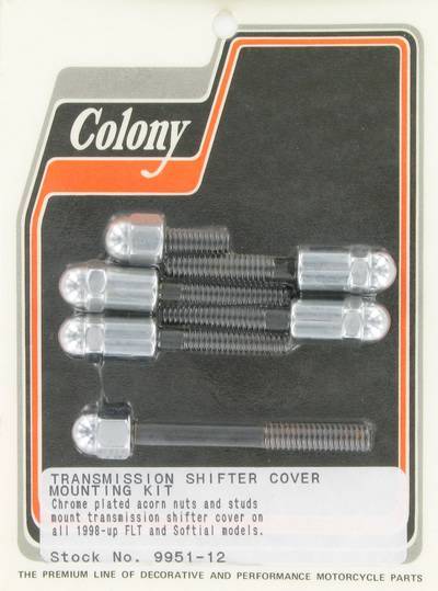 Shifter cover screw kit, acorn | Color: chrome | Order Number: C9951-12 | OEM Number: