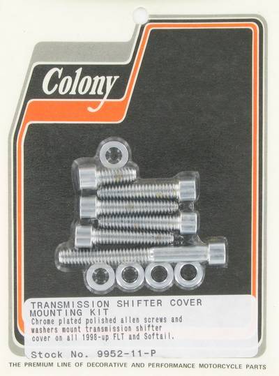 Shifter cover screw kit, polished Allen | Color: chrome | Order Number: C9952-11-P | OEM Number: